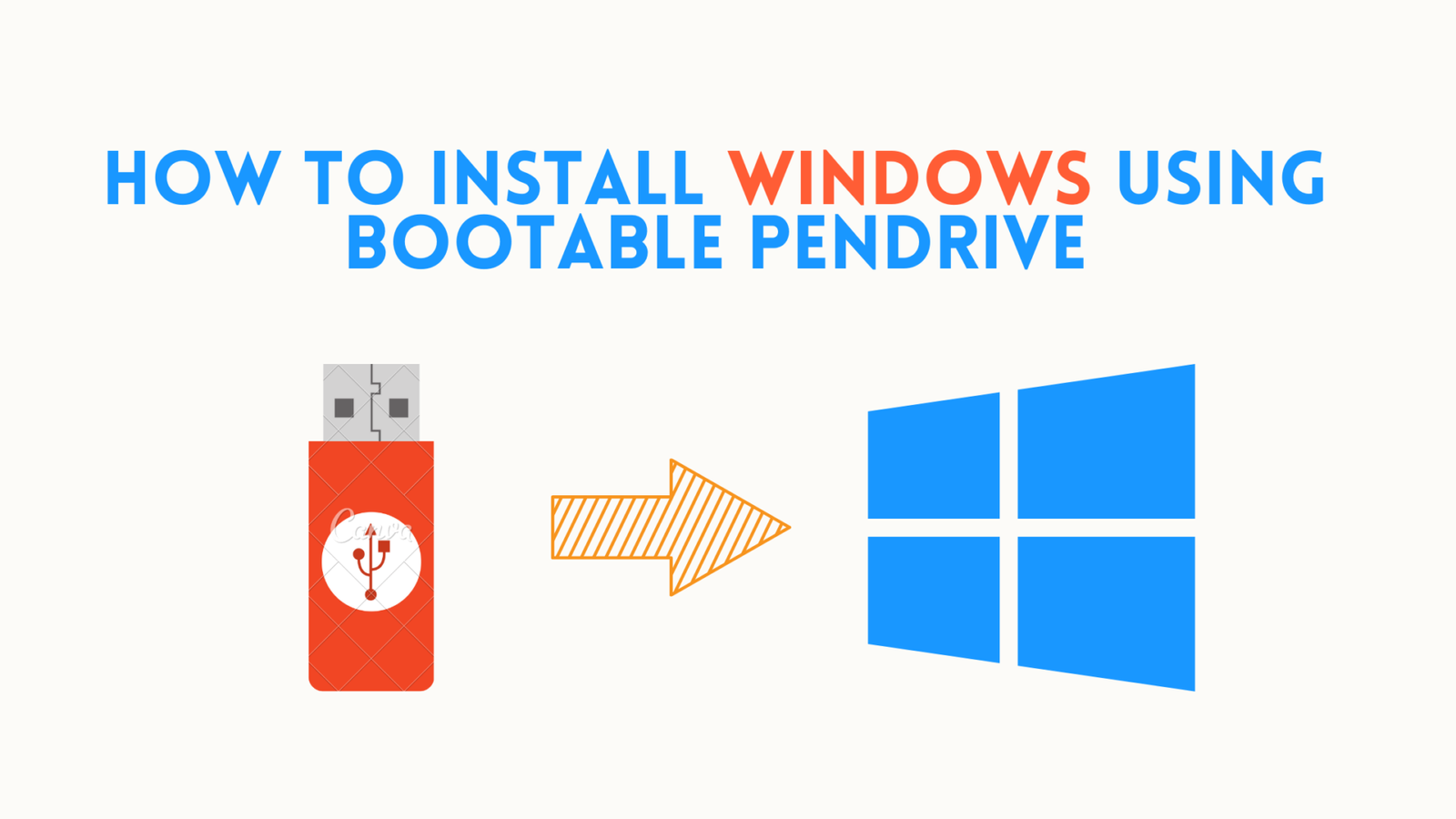 install windows 10 from bootable pendrive